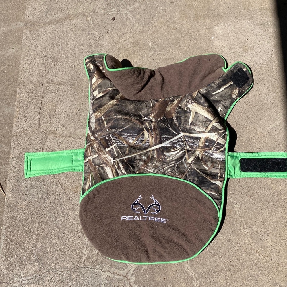 Real tree medium dog coat